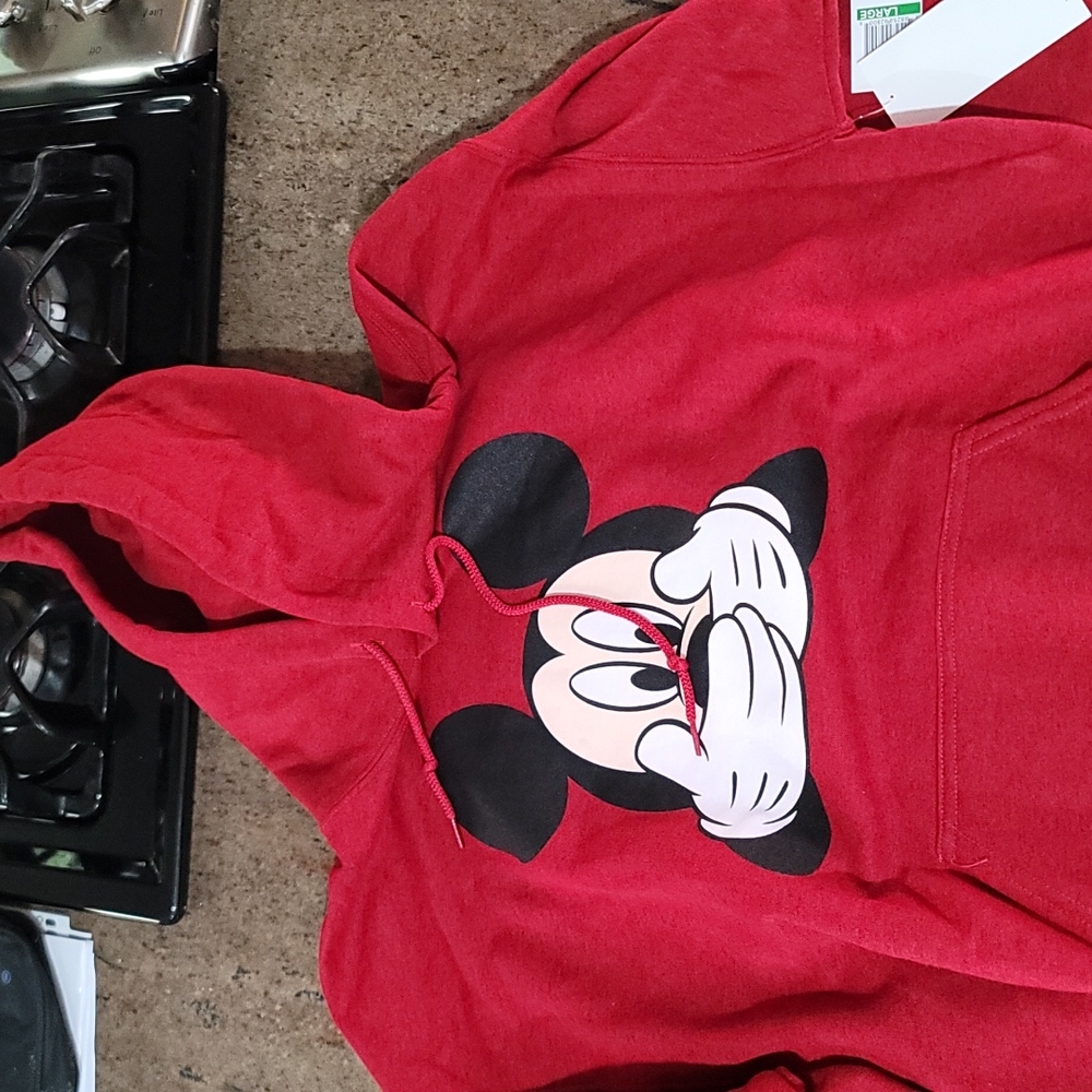 Neff Red Mickey Pullover Sweatshirt